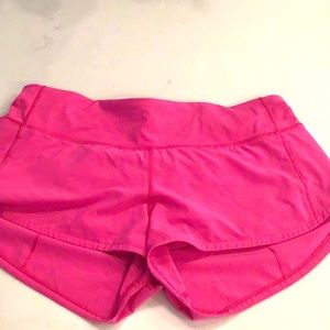 Lululemon Sonic Pink Speed Up Shorts